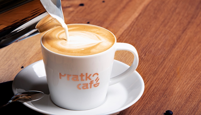 Filiżanki ze znakowaniem dla Pratko Cafe