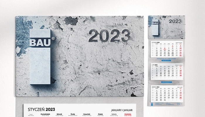 Kalendarz 2023 zrealizowany dla BAU Dziedzic